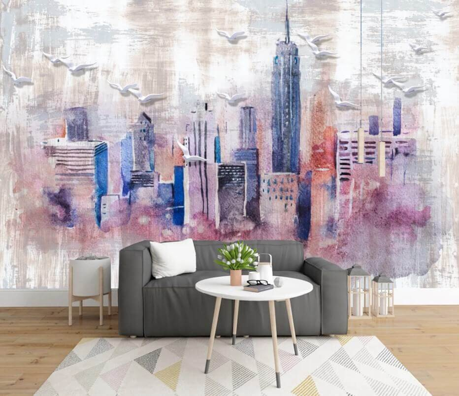 Акварельний малюнок міста u35695pig1m - Акварельний малюнок міста - tegory