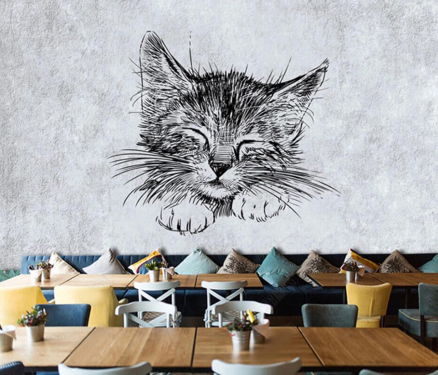 Фотошпалери Малюнок кота