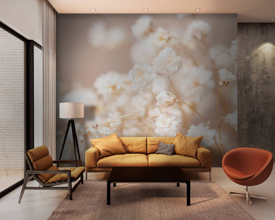 Wall murals Delicate blooms in soft focus