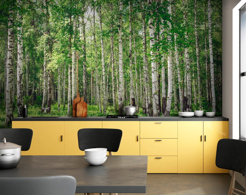 Group of trees in a forest Group of trees in a forest