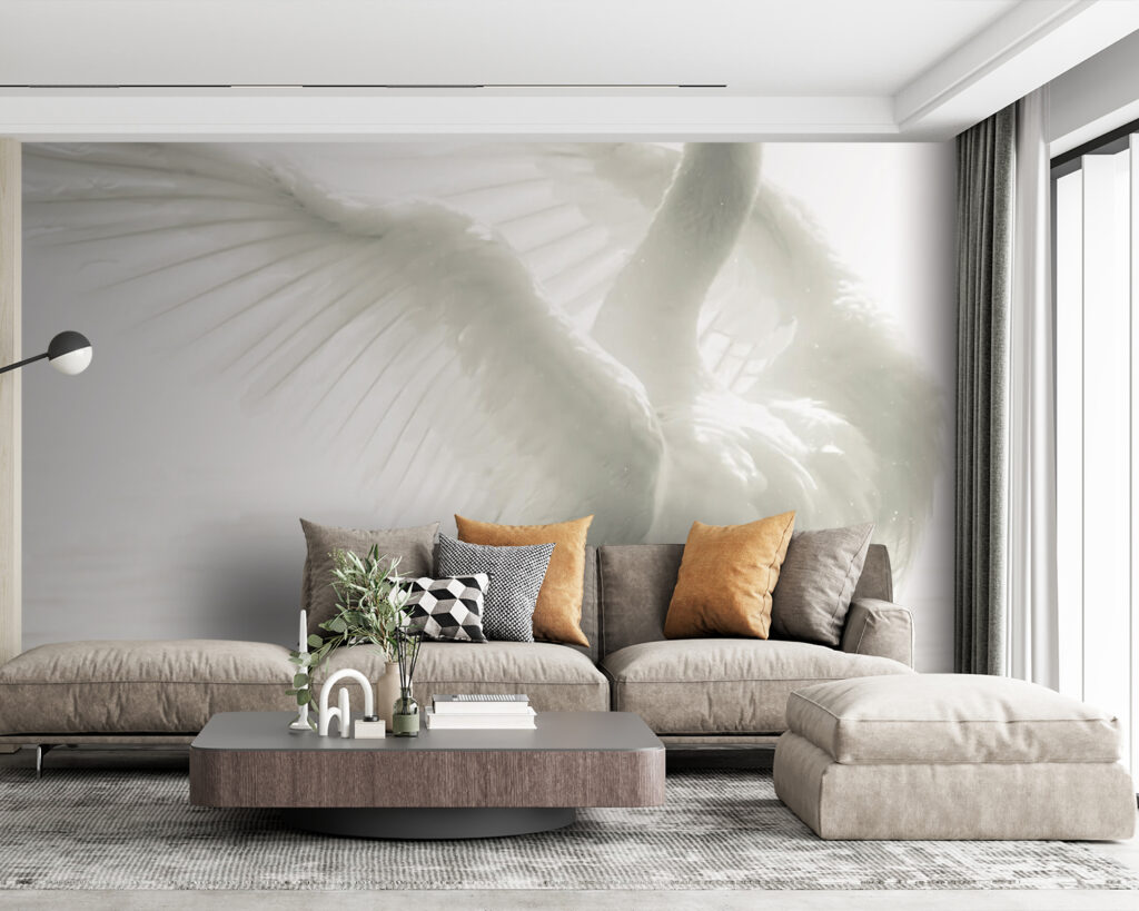 u56919pig63 1024x819 - Білий лебідь з розправленими крилами у воді - tegory