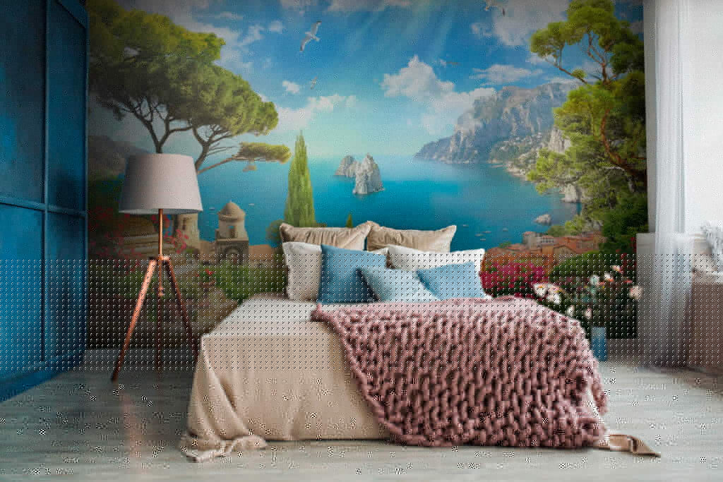 Stone stairs leading to a body of water