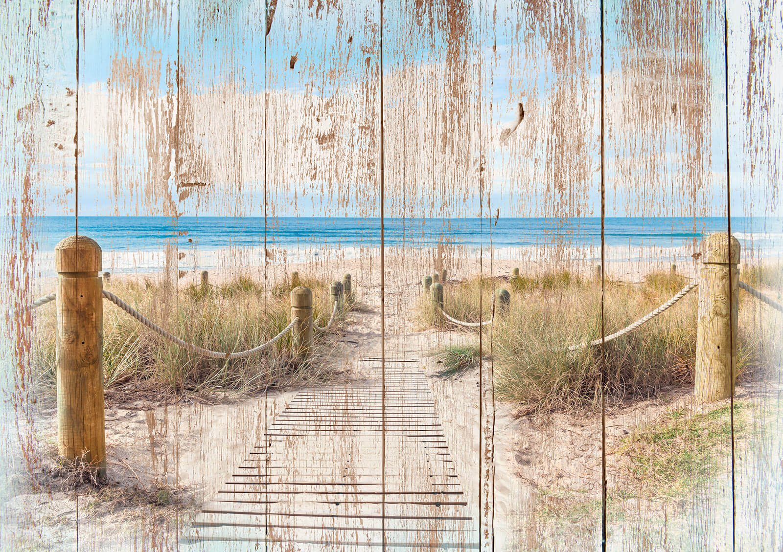 u60164p - Дерев'яна доріжка, що веде до пляжу - tegory