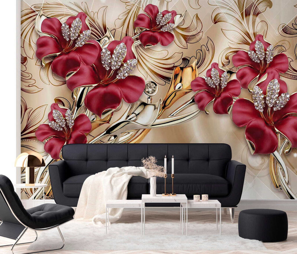 Elegant floral design with intricate details