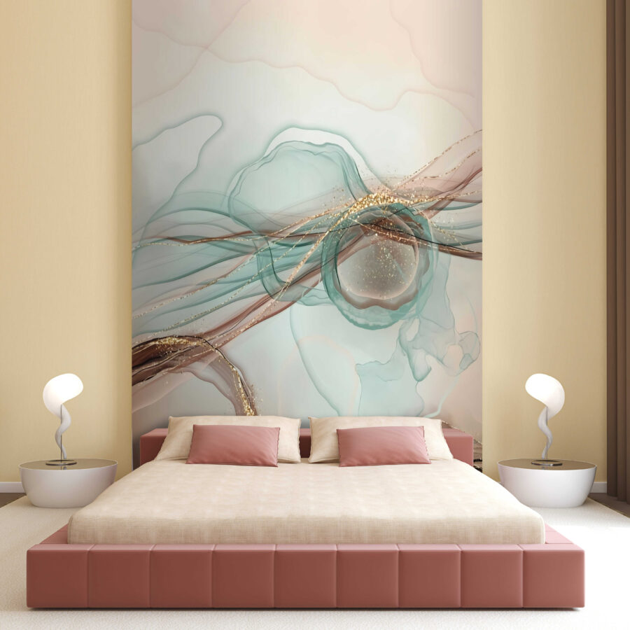 Abstract waves in soft pastel tones Abstract waves in soft pastel tones