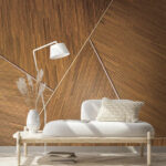 Фотошпалери Художній візерунок дерев'яних панелей