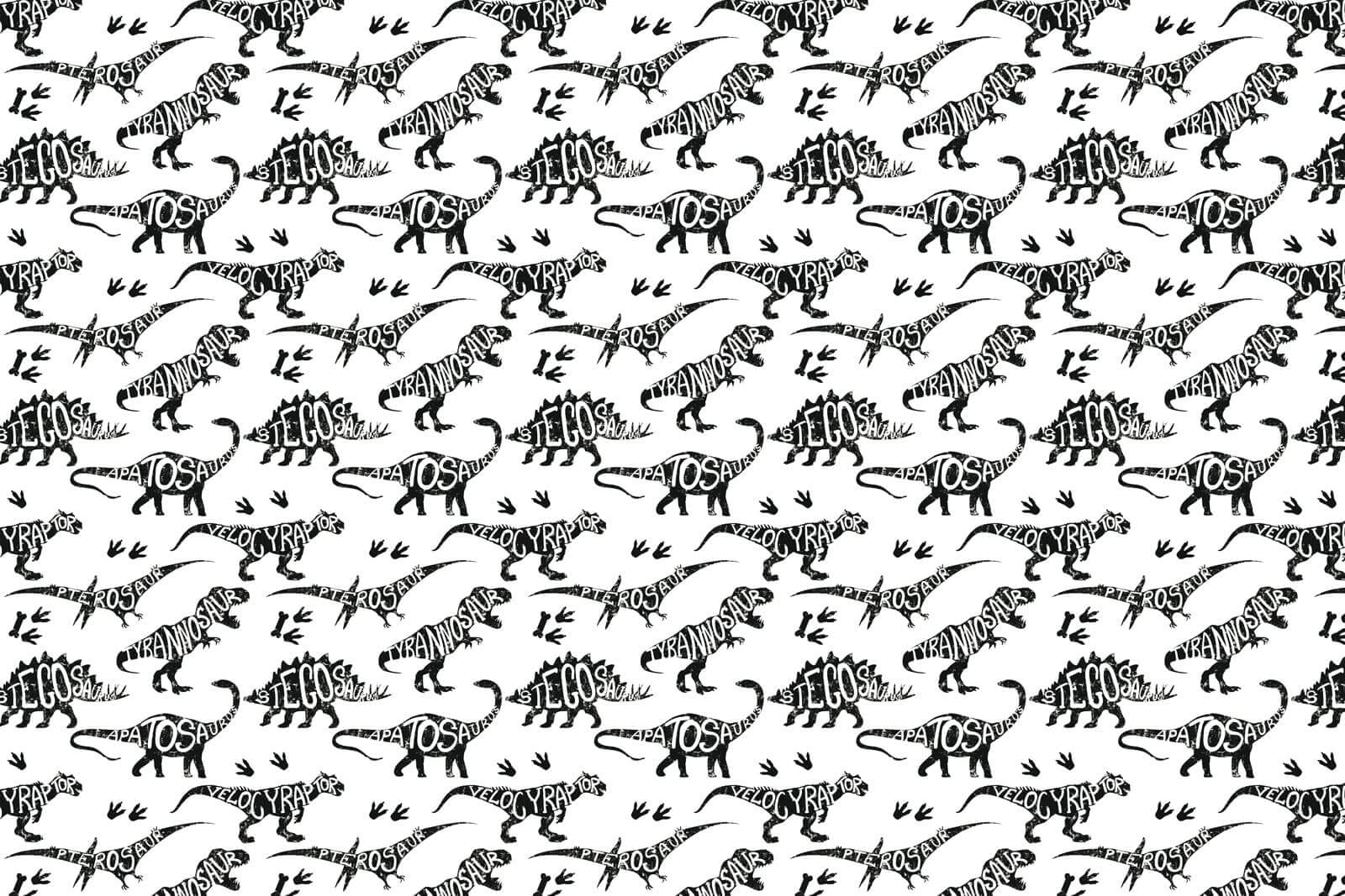 u73523p - Візерунок динозаврів зі словами - tegory