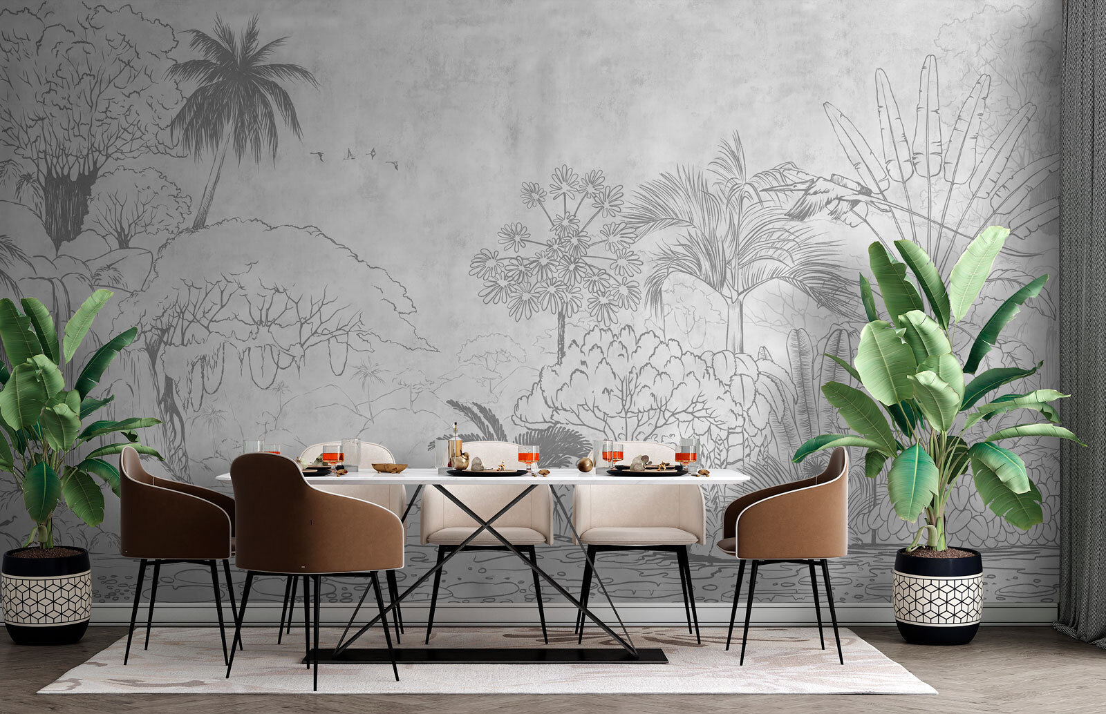 u73528piq1m - Малюнок річки з деревами та рослинами - tegory