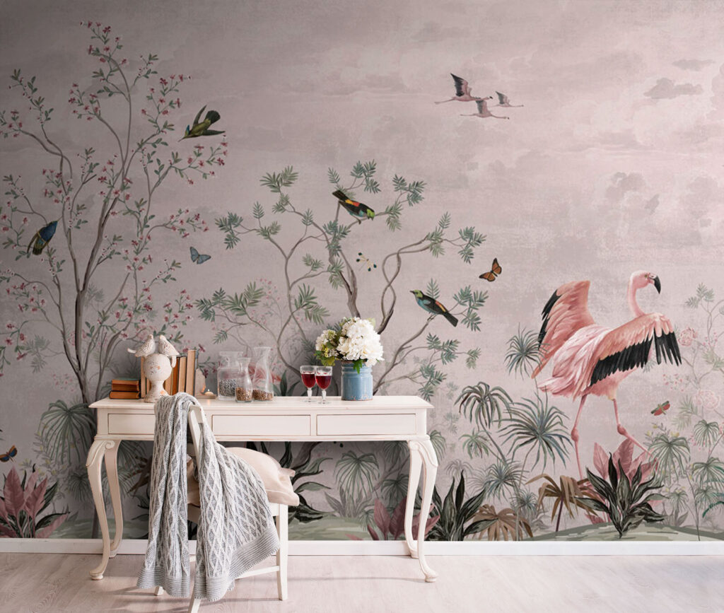 u73559pih2 1024x867 - Шпалери з птахами та рослинами - tegory