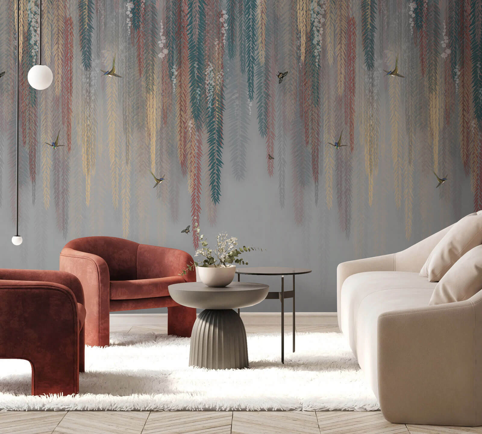 u73572pig1m - Барвистий квітковий дизайн з метеликами - tegory