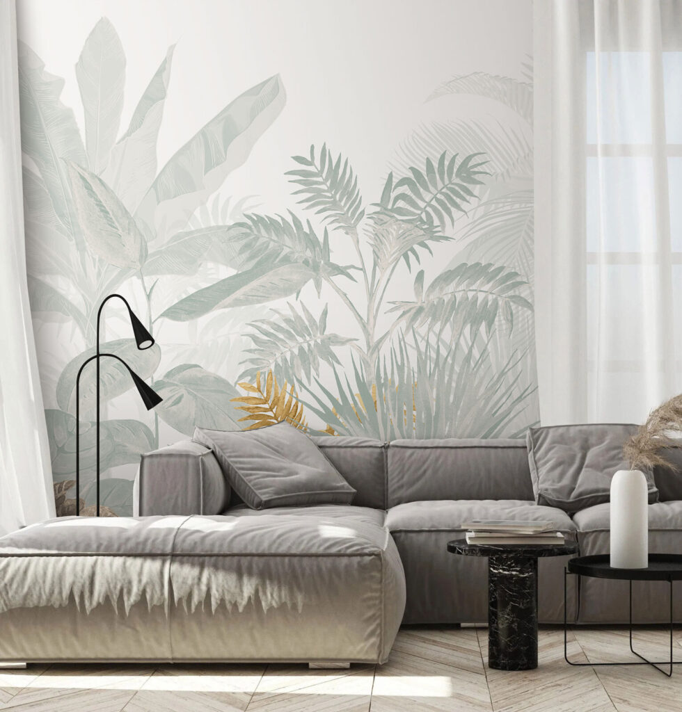 Group of plants with leaves