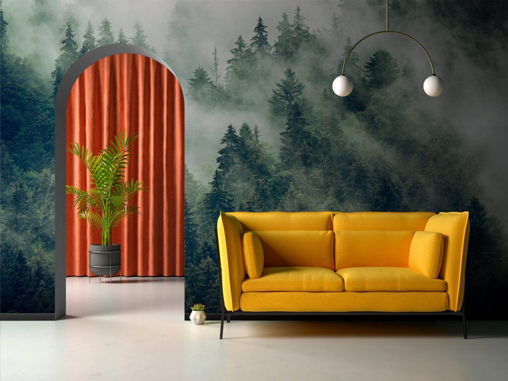 u73873pig1m 1024x768 - Ліс дерев з туманом - tegory