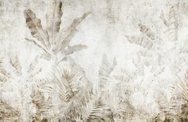 Faded leaves on a textured background
