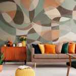 Фотошпалери Кольоровий візерунок на поверхні