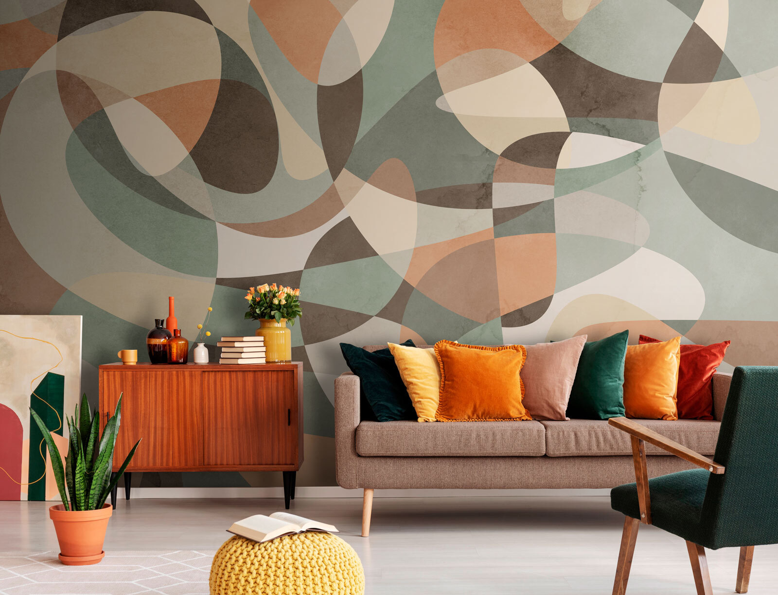 Colorful pattern on a surface Colorful pattern on a surface