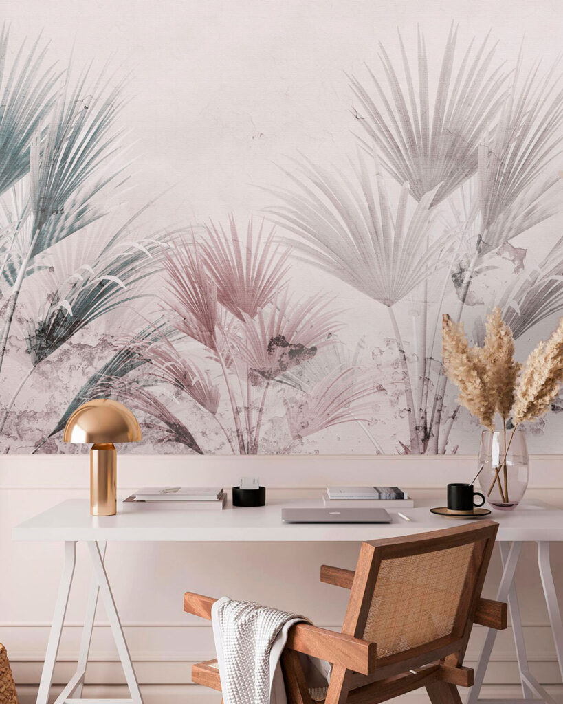 Elegant palm leaves on a soft background Elegant palm leaves on a soft background