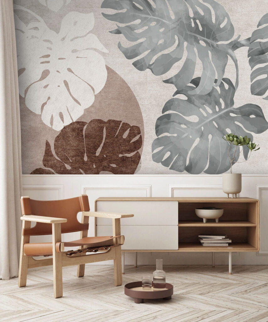 Елегантне листя в монохромних тонах u74076pih1m 854x1024 - Елегантне листя в монохромних тонах - tegory