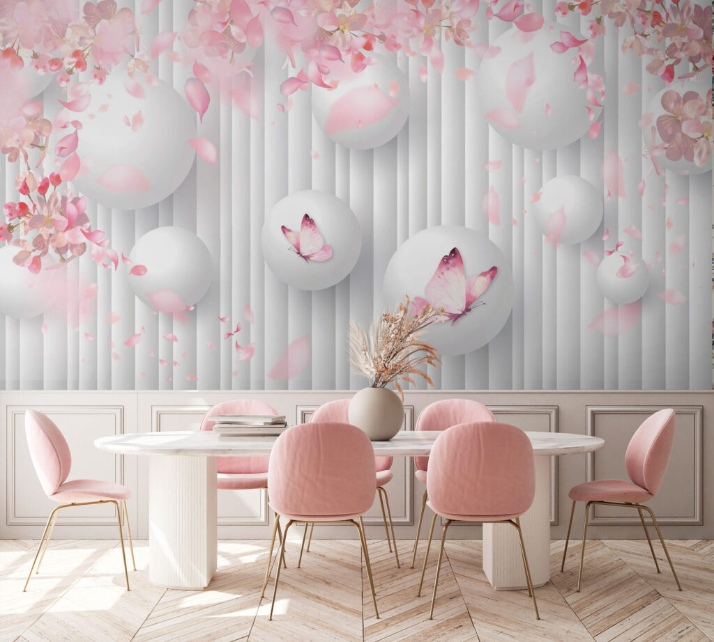 u74222piq1 1024x922 - Група білих кульок з рожевими метеликами на них - tegory