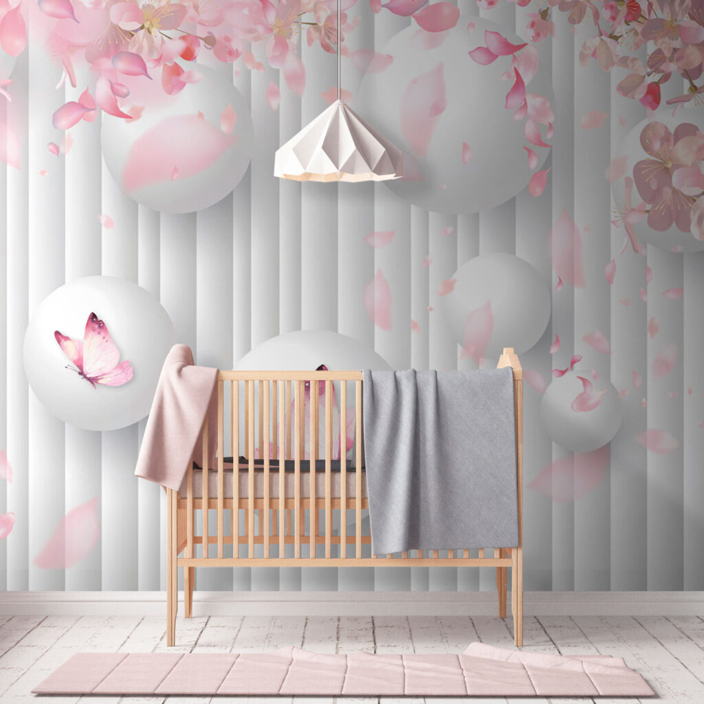 u74222pir1 1024x1024 - Група білих кульок з рожевими метеликами на них - tegory