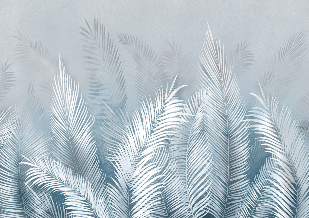 A white feathered leaves