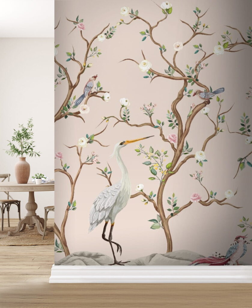 u79607pih1 839x1024 - Шпалери з птахами та квітами - tegory