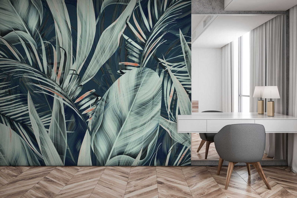 u79675pib2 1024x683 - Тропічне листя в спокійних кольорах - tegory