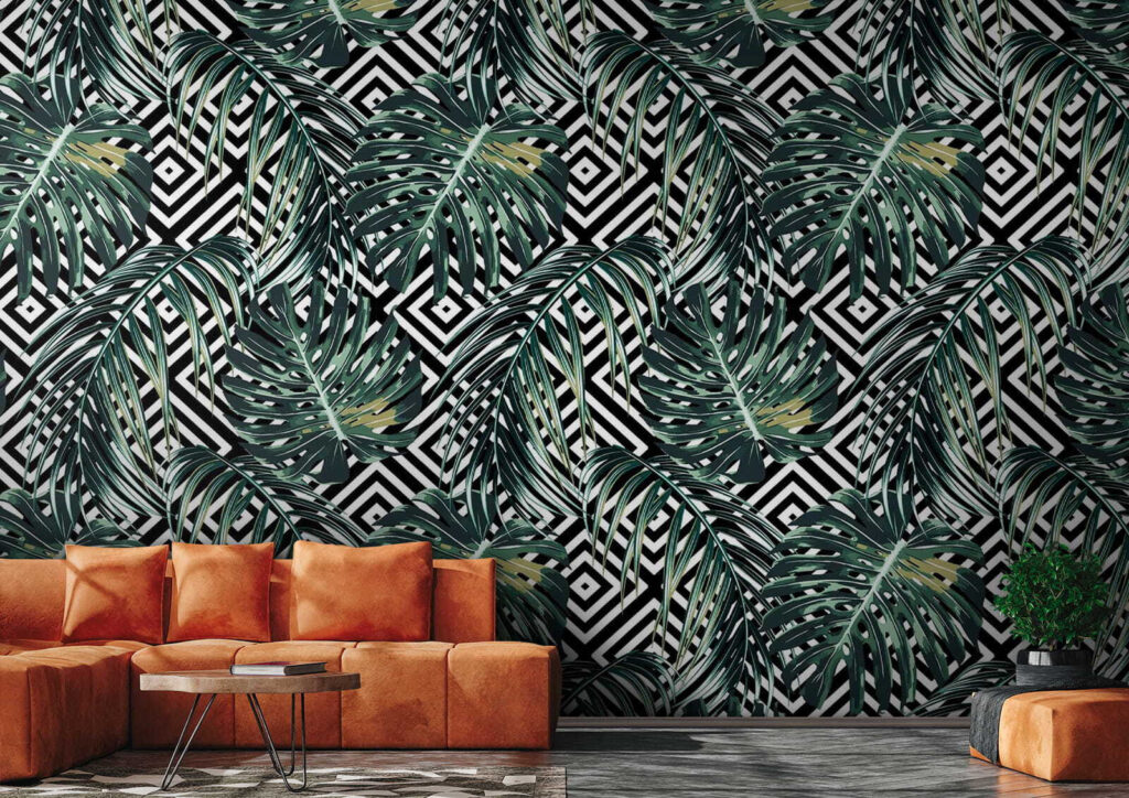 u79688pig2 1024x724 - Візерунок листя на чорно-білому тлі - tegory