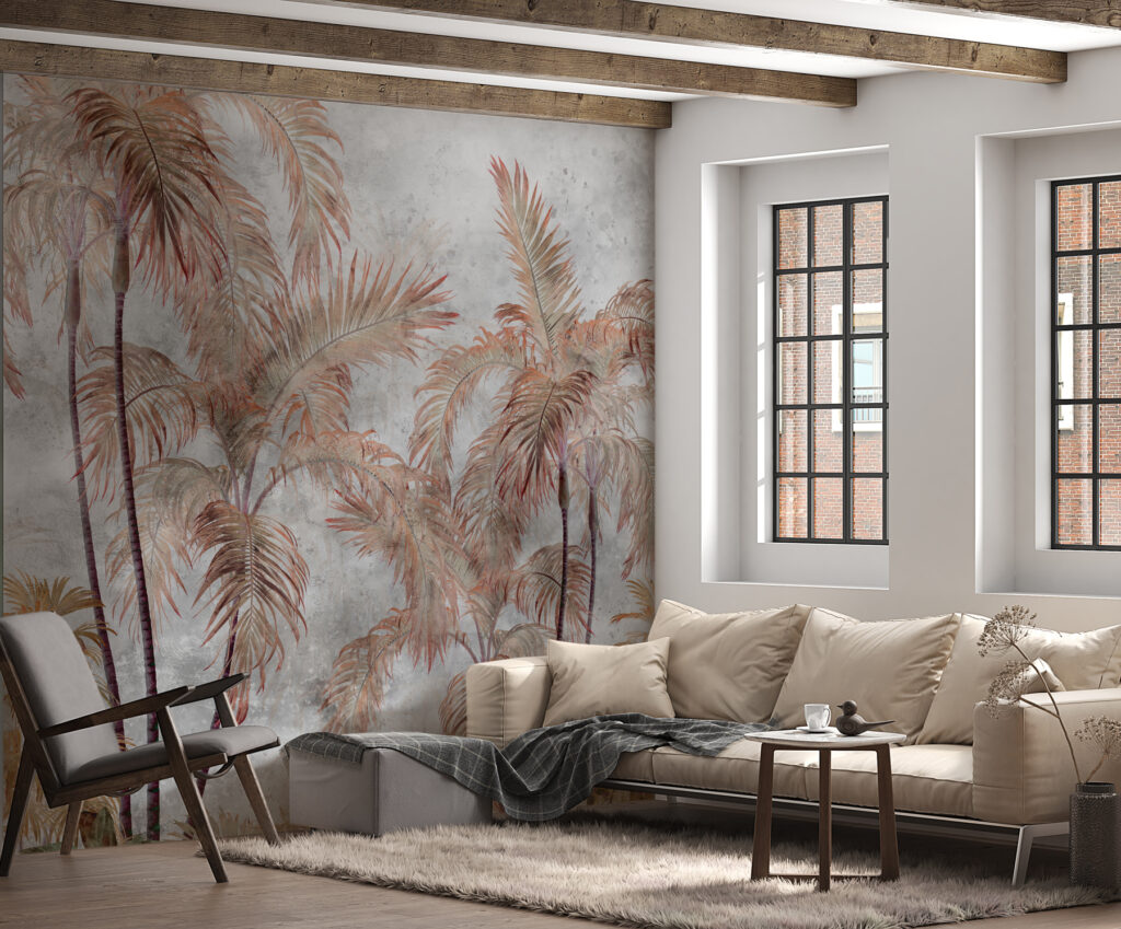 A group of palm trees A group of palm trees