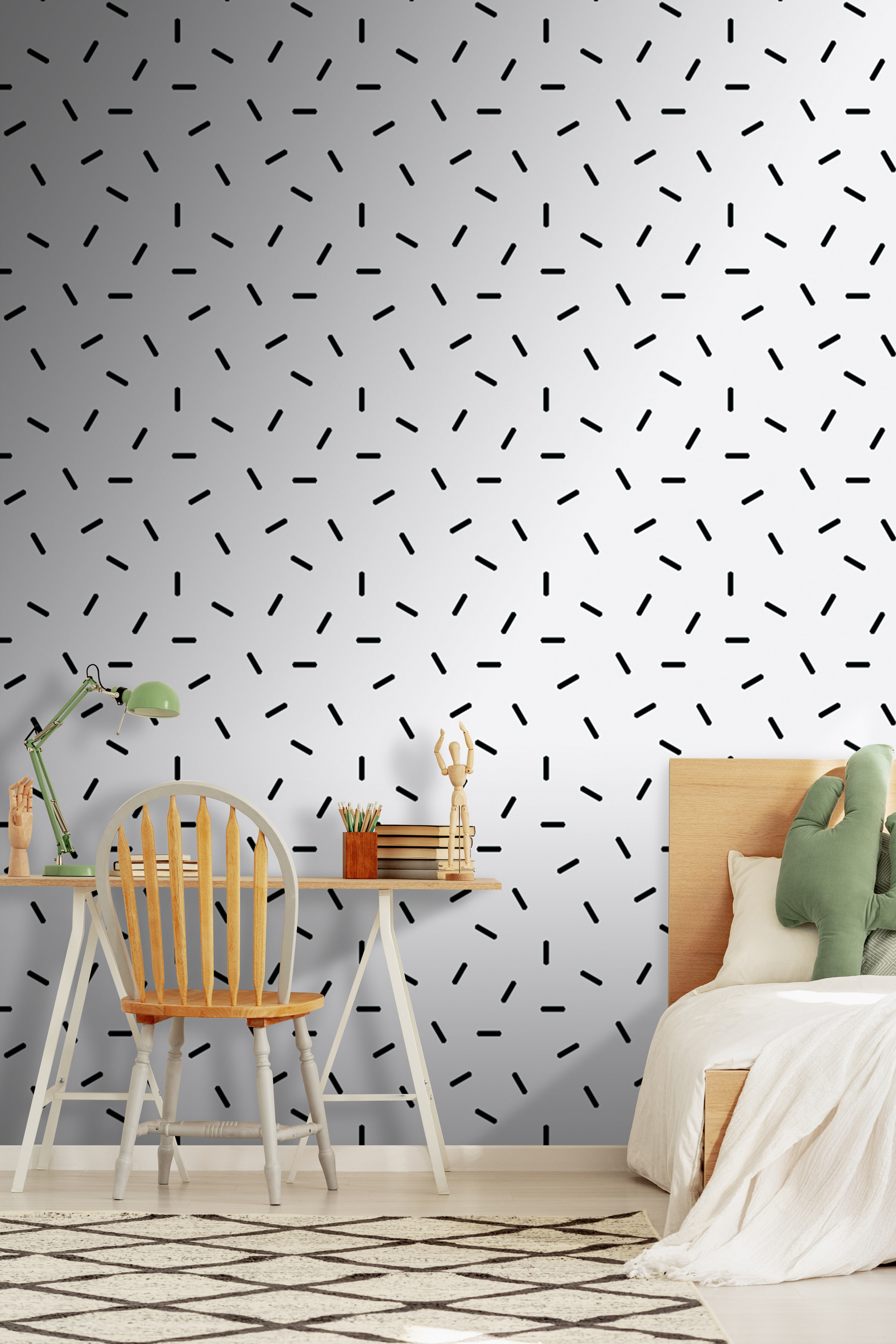 A pattern of black lines A pattern of black lines