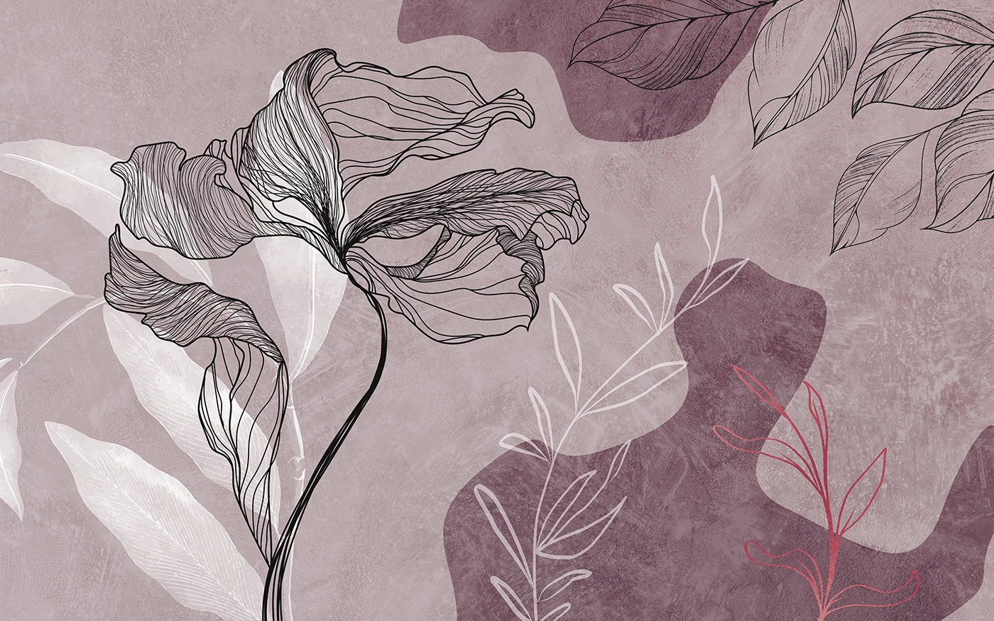 A drawing of a flower