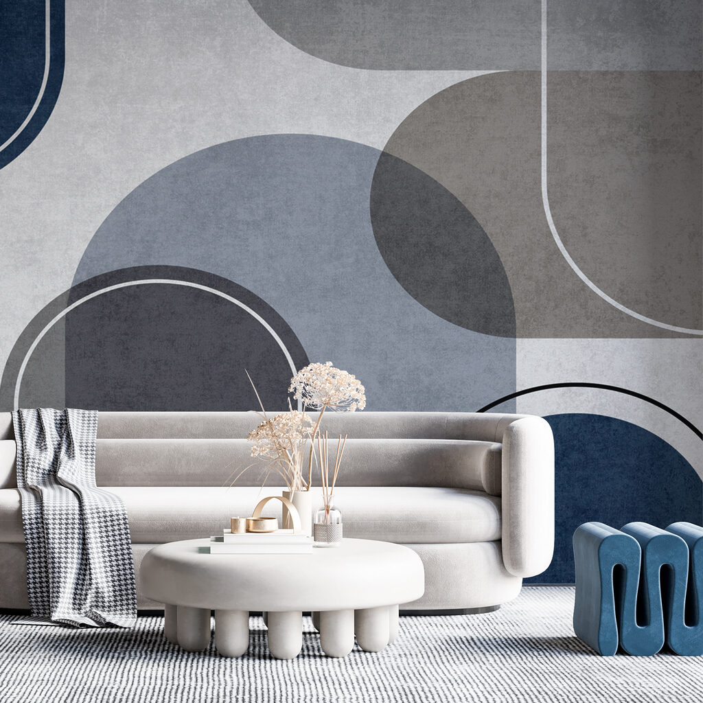 Modern abstract shapes in muted tones Modern abstract shapes in muted tones