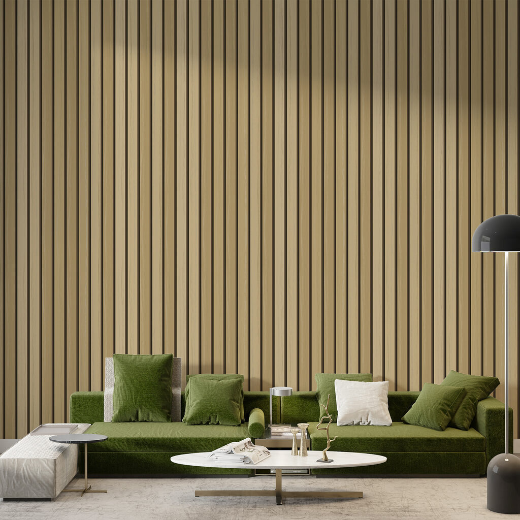 A close up of a wood panel