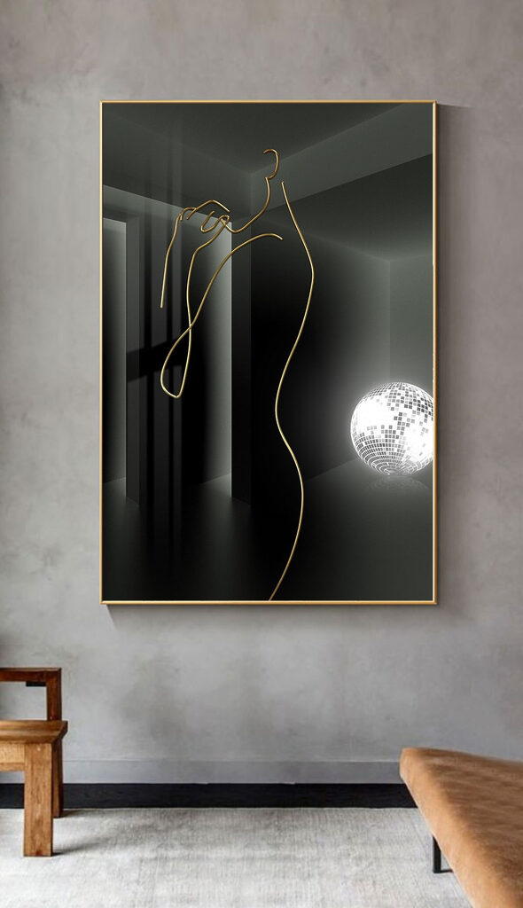 Elegant curves in a dark space