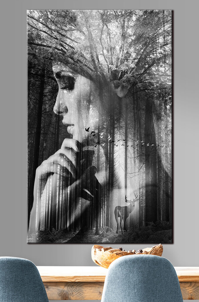 A woman with her hand on her chin