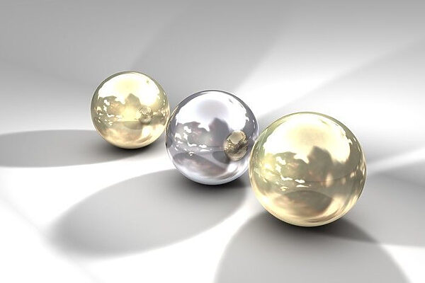 A group of shiny balls A group of shiny balls