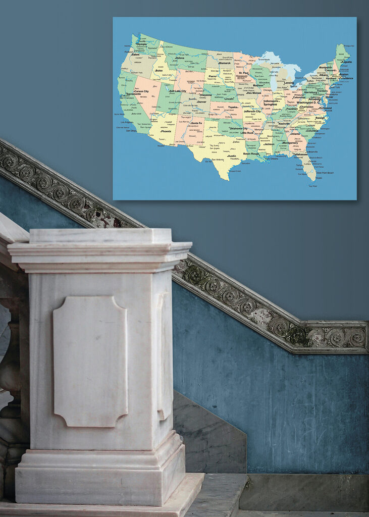 A map of the united states A map of the united states