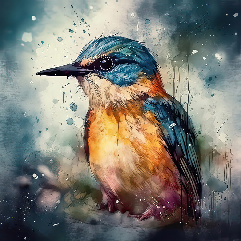 A bird sitting on a branch