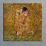 Хлопчик обіймає лисицю Картина Картина із зображенням чоловіка та жінки, що цілуються