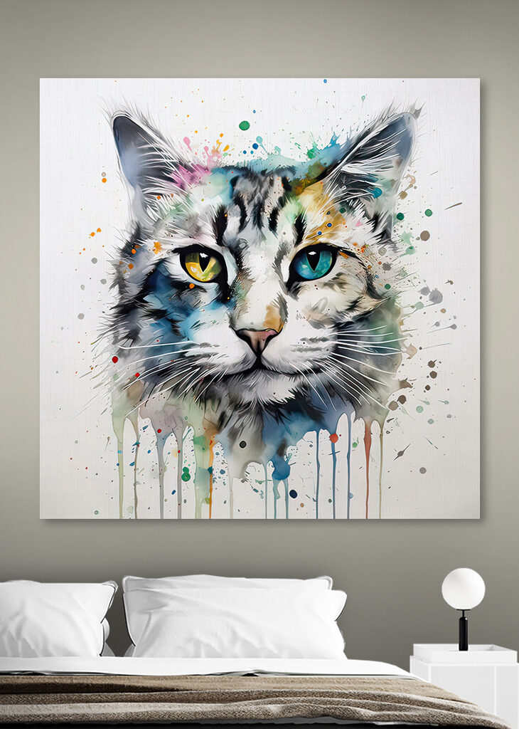 A cat with blue eyes A cat with blue eyes