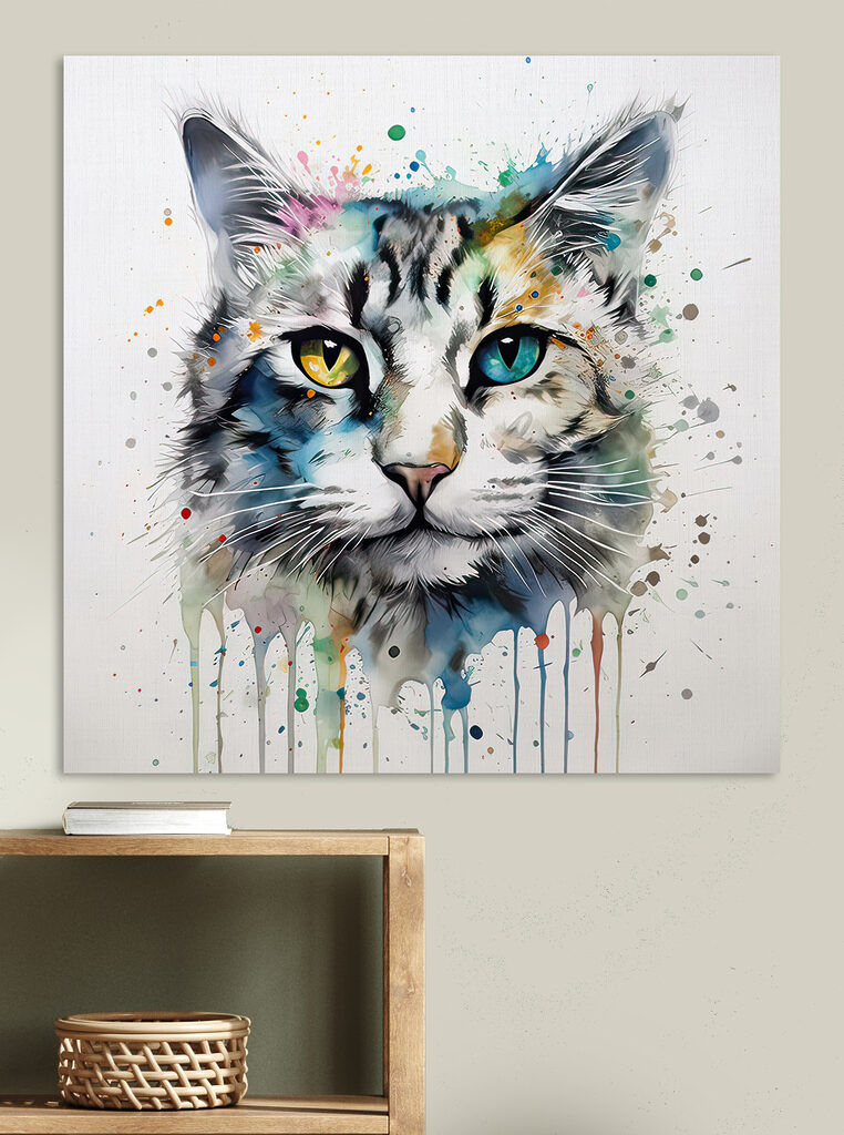 A cat with blue eyes A cat with blue eyes