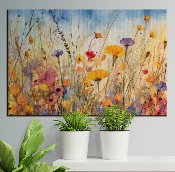 A watercolor painting of flowers A watercolor painting of flowers