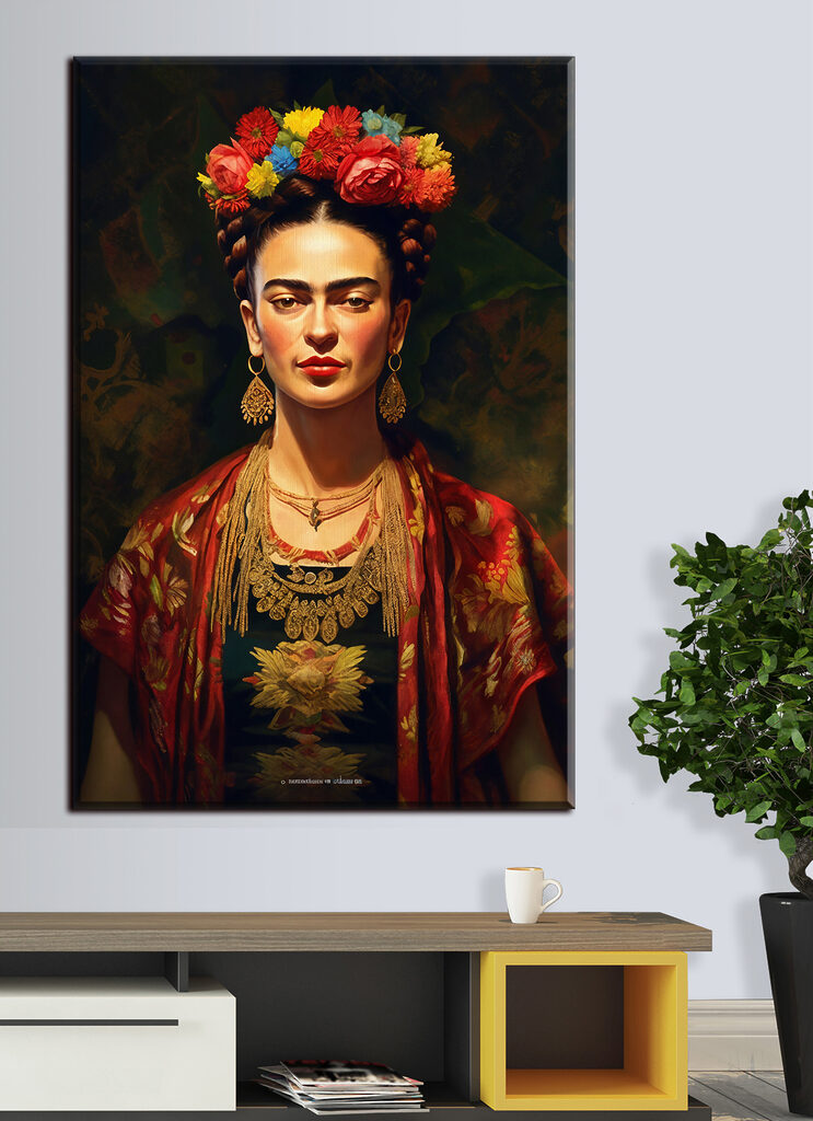 A woman with flowers in her hair A woman with flowers in her hair