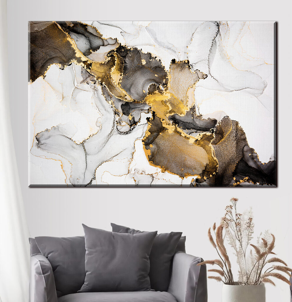 A close up of a painting A close up of a painting