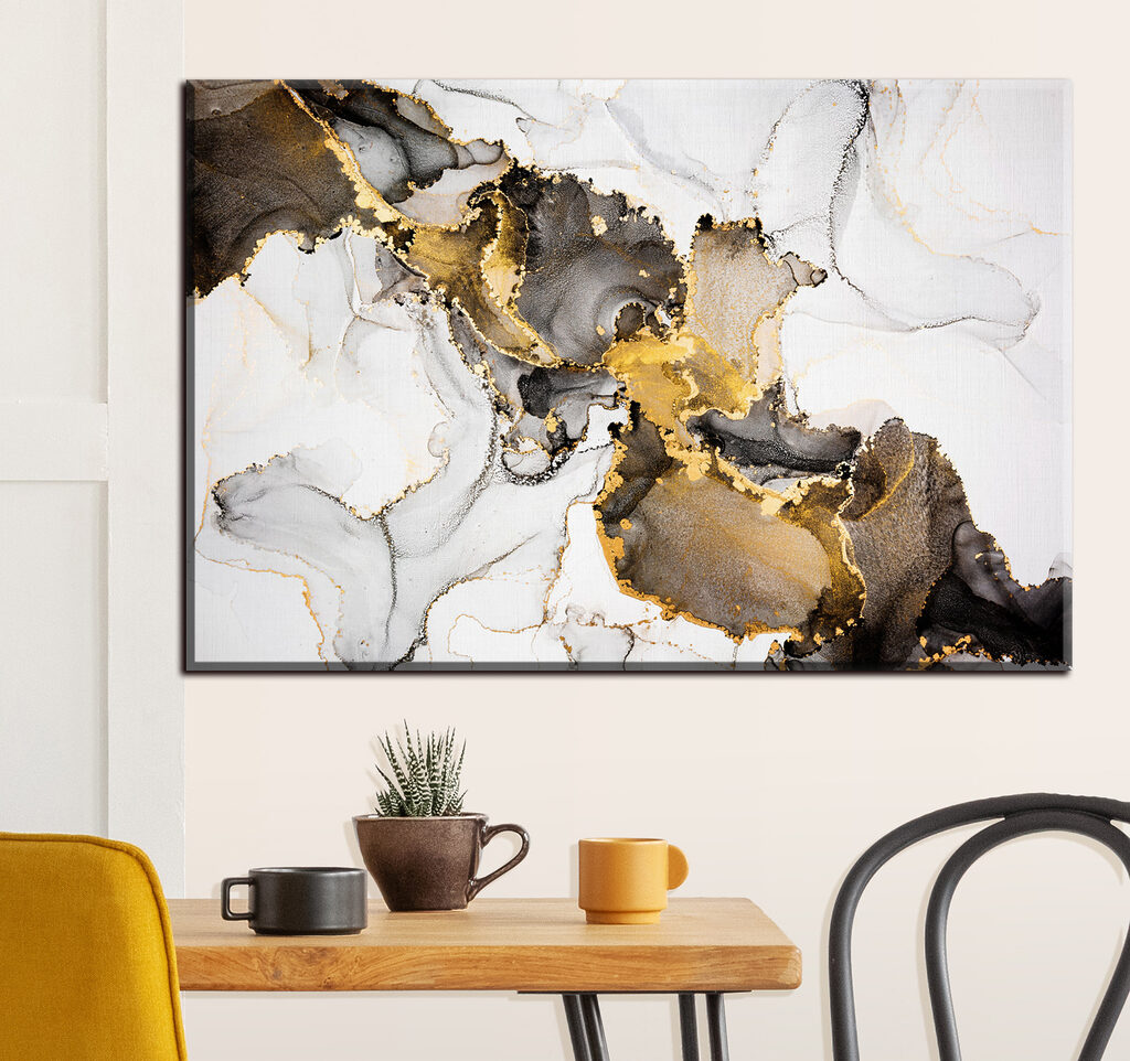 A close up of a painting A close up of a painting