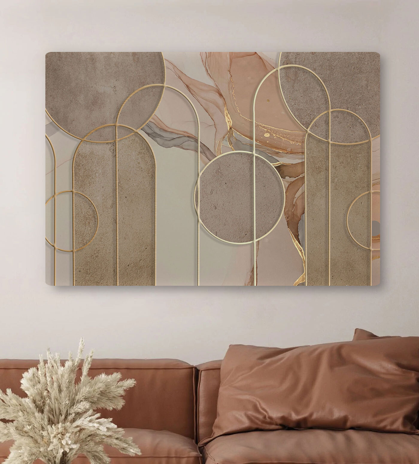 A close up of a wall