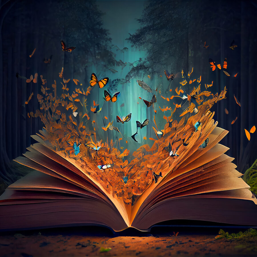 Книга, з якої вилітають метелики Книга, з якої вилітають метелики