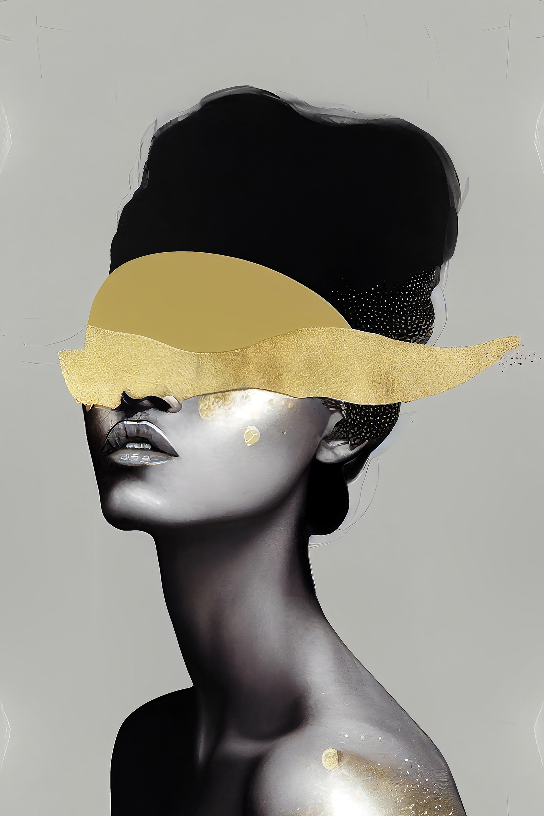 Elegance veiled in mysterious shimmer Elegance veiled in mysterious shimmer