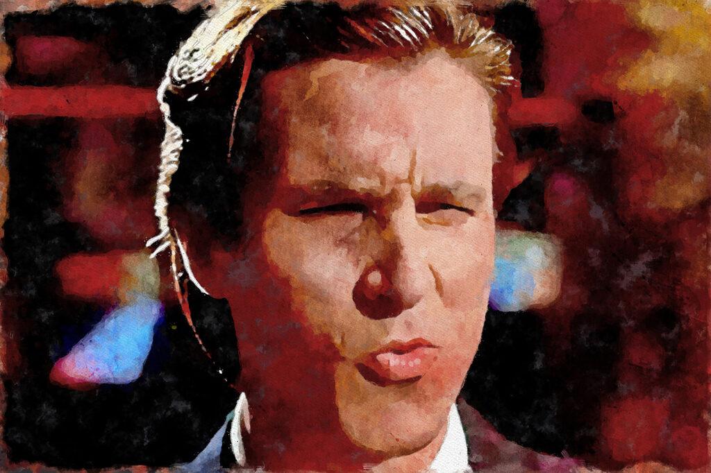 A man making a face A man making a face