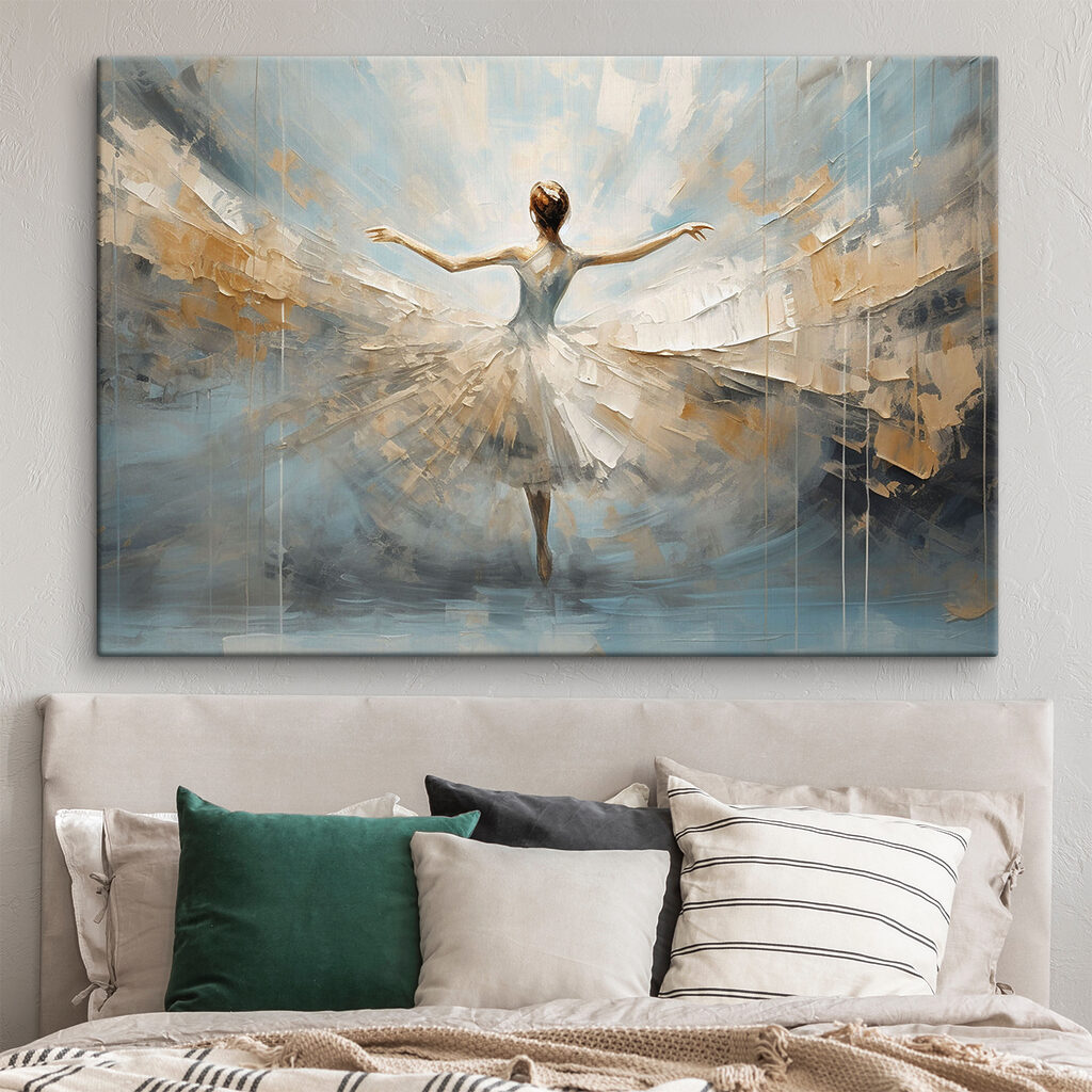 A painting of a woman dancing