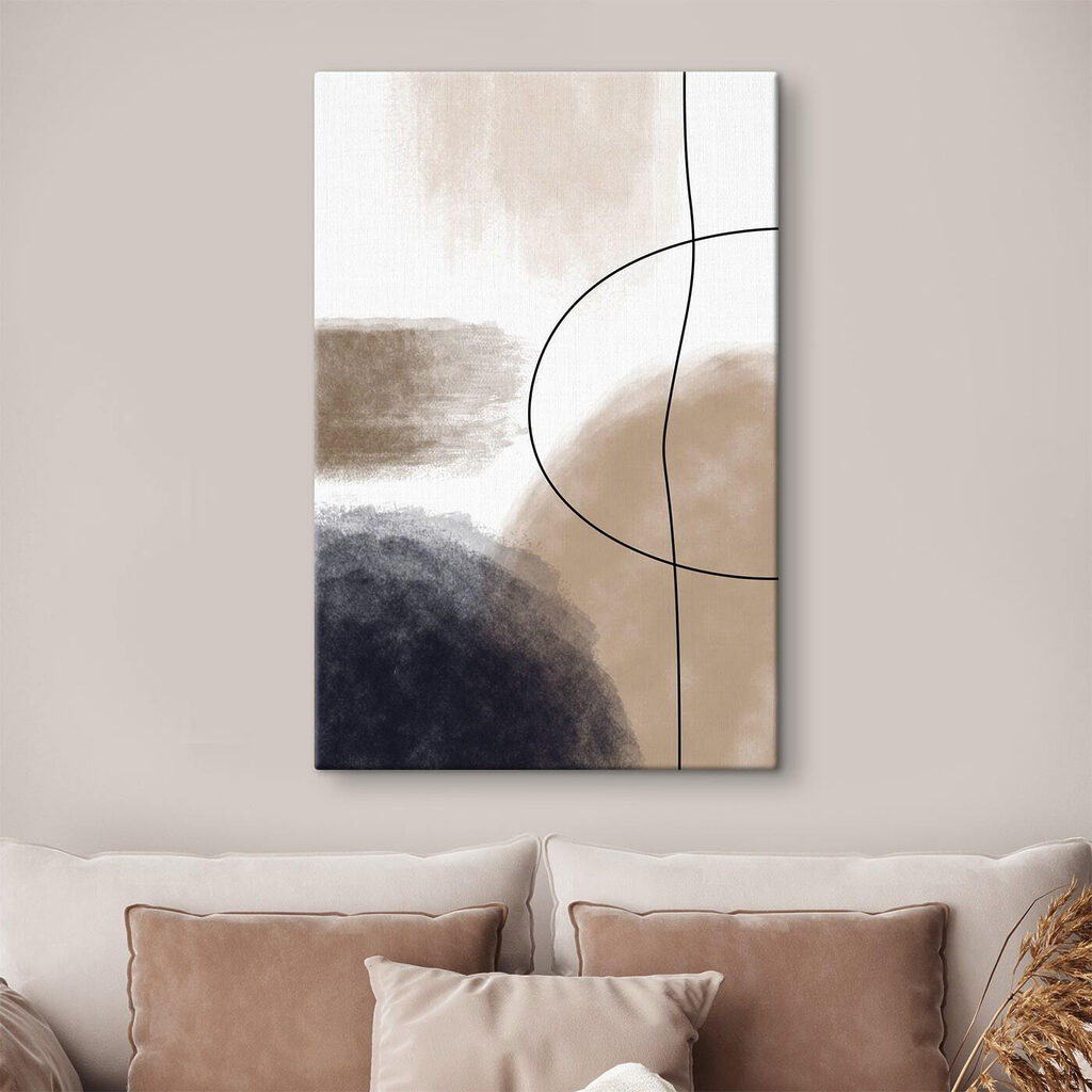 Abstract shapes in muted tones